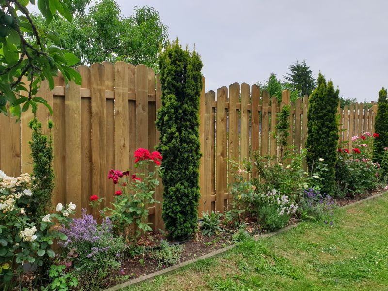 Completed Wood Fence